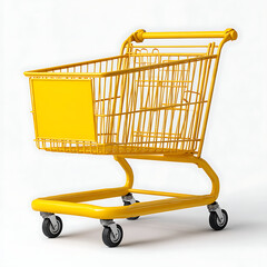 shopping cart isolated on white