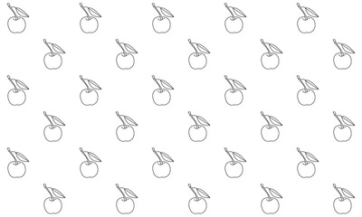 Abstract background pattern with lychee fruit motif