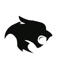 silhouette of a dolphin