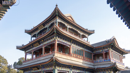 Fototapeta premium Qing Dynasty Theatrical Pavilion