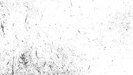 Scratched and Cracked Grunge Urban Background Texture Vector. Isolated Black on White Background. 