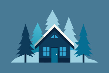 Fototapeta premium house in the mountains
