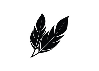 black and white leaves