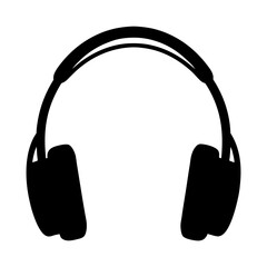 Sleek black headphones on a white background for optimal audio experience