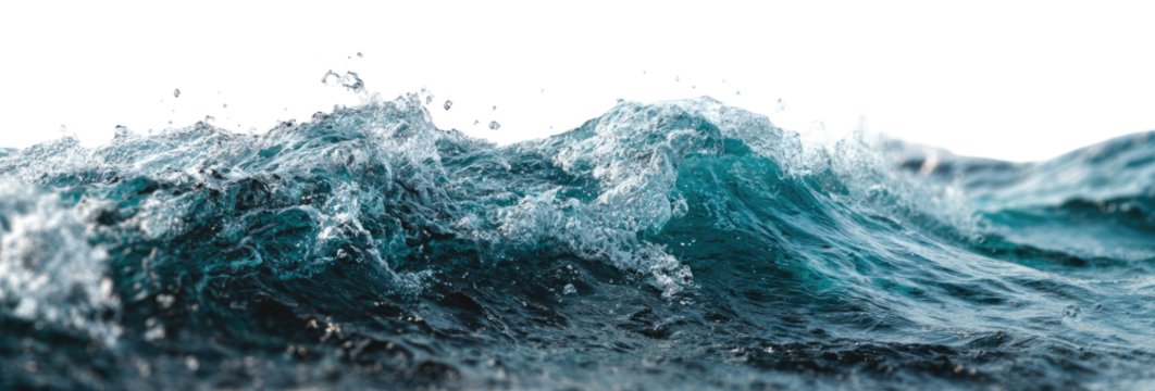 Foamy ocean waves crashing - Powered by Adobe