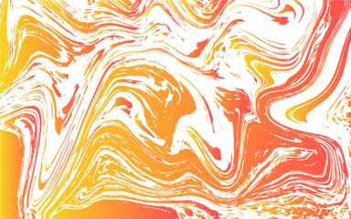 Abstract Orange Marble texture background. Orange and white mixing oil paint texture. Orange Marbleized Stripes With marble ink texture. Splash of paint. Colorful liquid. 