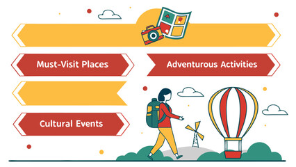 Explore the world with this infographic highlighting must visit places adventurous activities and cultural events for your next journey