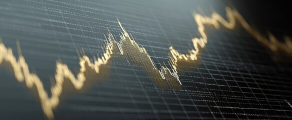 The dynamic financial graph illustrating trends and market fluctuations in real-time.