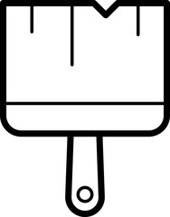 paint brush outline icon
