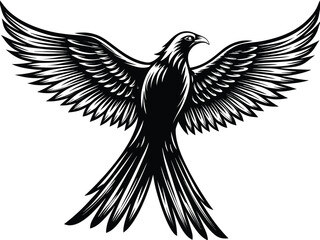 eagle in flight vector