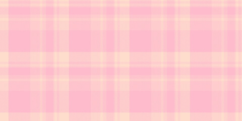 Fototapeta premium Soft pastel pink and cream plaid pattern. Perfect for backgrounds, textiles, or feminine designs. Subtle texture adds visual interest. Evokes feelings of calmness and sweetness.