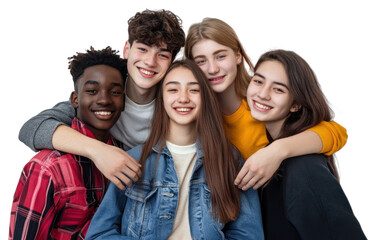 PNG Real hugging freshmen students background friends smiles.