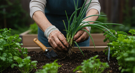 Fototapeta premium working in the garden