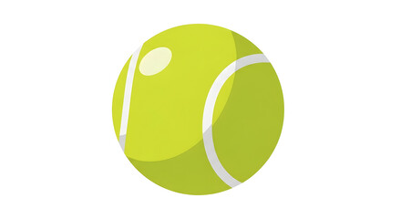 Tennis Ball Isolated on White Background Sport Equipment Play Tennis Game