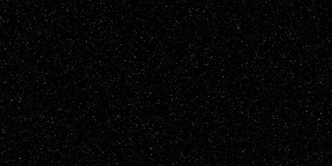 Black terrazzo shinning pattern. Small white particles on black background. Distressed uneven grunge texture. Terrazzo flooring marble stone wall.