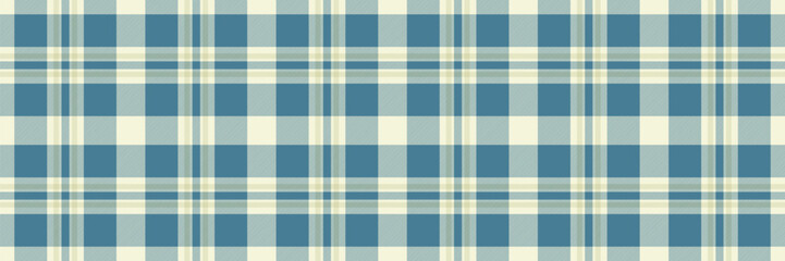 Elegant blue and cream plaid pattern.  Perfect for textile designs, website backgrounds, or crafting projects.  This classic check evokes feelings of comfort and sophistication.