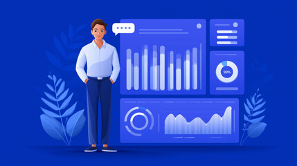 Obraz premium AI Driven Data Analytics for Marketing Campaign Insights