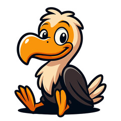 dodo bird sits cartoon illustrations © Eriek