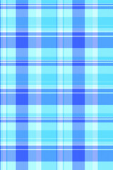 Wide plaid tartan textile, daisy fabric texture vector. Grand pattern check seamless background in light and blue colors.