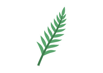 Fototapeta premium Fern leaf vector illustration
