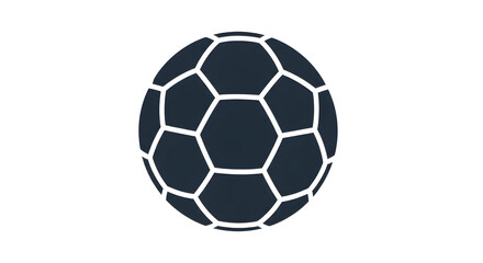 Obraz premium Soccer Ball Icon Illustration Isolated on White Background Sports Equipment