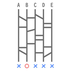 あみだクジのイラスト