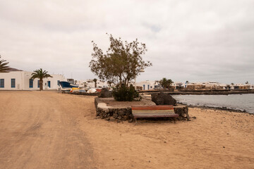 Calles de arena en Caleta de Sebo, La Graciosa, Lanzarote