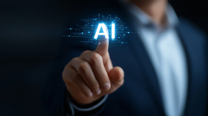 Fototapeta premium AI in Global HR Management and Recruitment