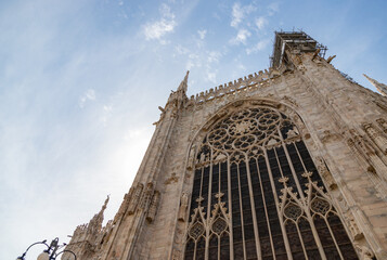 Duomo di Milano or Milan Cathedral Facade