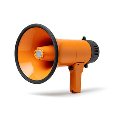 megaphone on white