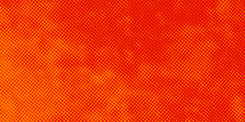 Obraz premium Dots halftone orange color pattern gradient texture with technology digital background. Dots pop art comics