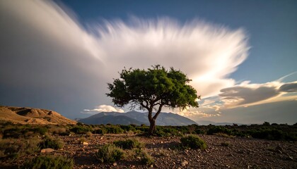 Obraz premium tree in the field