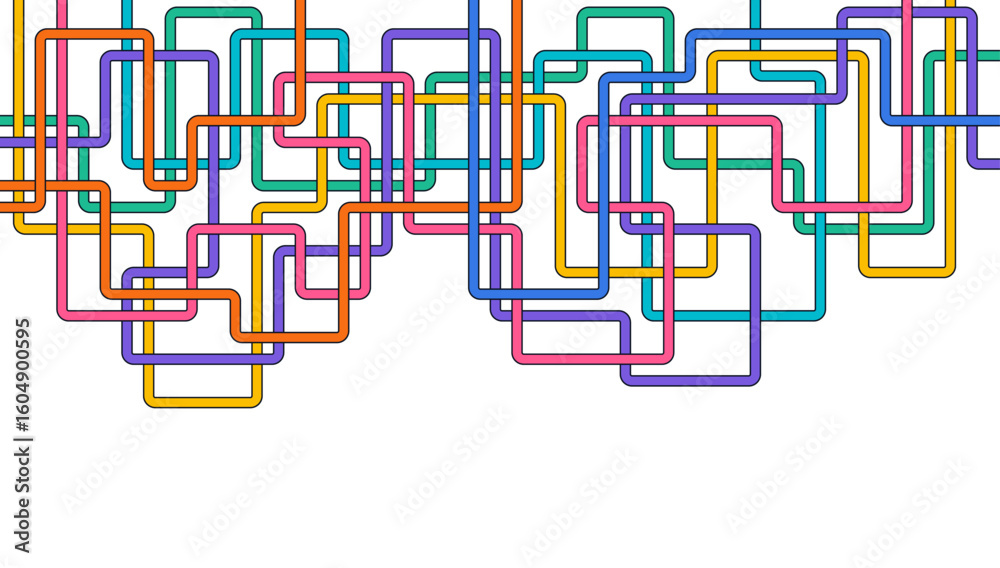 Poster circuit connect lines. network technology and connection concept. decentralized network nodes connec