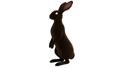 Black Rabbit Standing Moon Rabbit Symbolism
