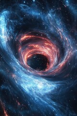 A black hole in the center of a blue galaxy