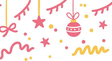 Festive and charming Christmas decorations for joyful celebration.