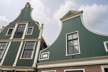 Traditional old houses at The Zaanse Schans, Netherlands. June 8, 2025