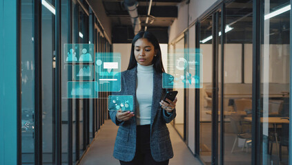 woman in a subway station