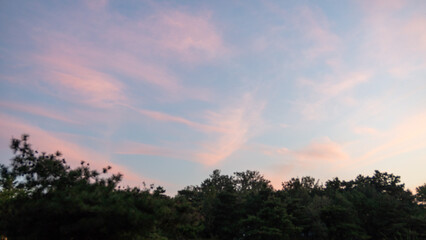 sunset in the mountains