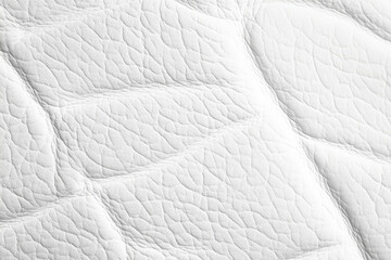 Closeup of white textured leather