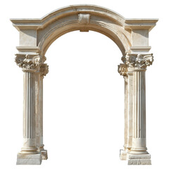 Obraz premium Elegant stone archway showcasing classical architectural design and intricate detailing