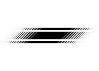 Abstract striped black stripe on white background. Vector pattern, Modern design element from lines. Sporty Vector background. For car body, boat, sportswear, toys