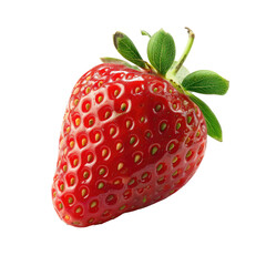Close-up of a single, vibrant red strawberry (8)