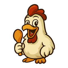 Aggressive Chicken Mascot Vector: Premium Branding Solution for Quick-Service Restaurants and Energy Promotions.