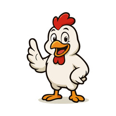 Dynamic Rooster Character Logo: Premium Vector Identity Template for Modern Food Brands and Corporate Marketing Campaigns