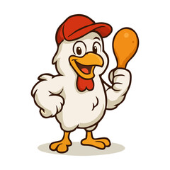 High-Energy Rooster Mascot Vector for Restaurant Branding, Sports Teams, and Competitive Corporate Identity.