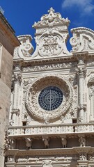 facade in baroque style of the cathedral