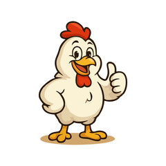 Elite Poultry Brand Character – Dynamic Vector Chicken Mascot for Restaurant Logos and High-Impact Food Marketing