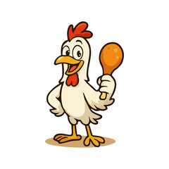 High-Energy Chicken Mascot Design for QSR Branding, Food Packaging, and Digital Marketing Assets
