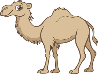 dromedary animal line art for desert theme